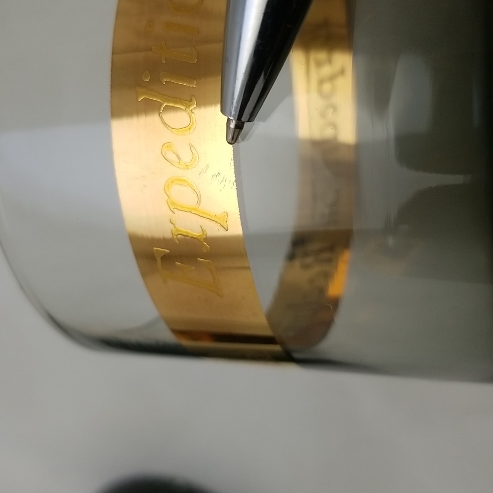 Gold Band Smoke Old Fashioned Bar Glasses - Picture 15 of 16